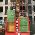 Double cage lifting elevator high bridge construction hoist